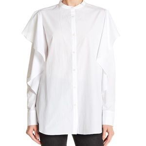 Robert Rodriguez mandarin ruffle top